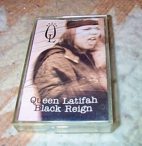 cassette QUEEN LATIFAH Black Reign MOTOWN Hip Hop SUPERSTAR Bring The Flavor JAM - Picture 1 of 2
