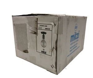Mitzi Ava 1-Light Semi Flush Mount Aged Brass H109601-AGB - Picture 1 of 3