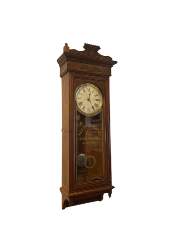 Regulator Clock self winding clock co . Regulator oak case Cover