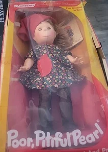 1963 POOR PITIFUL PEARL 17" Puppe Reiter 60er Comicfigur in Box - Bild 1 von 14