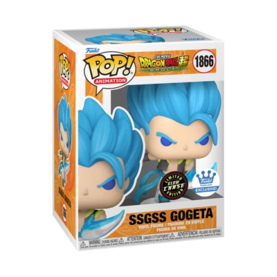 Funko Pop! Dragon Ball Super CHASE - SSGSS Gogeta #1866 Exclusive with PROTECTOR