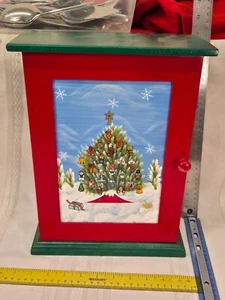 Thomas Pacconi Classic Wooden Box Christmas Advent Calendar With 24 Ornaments - Picture 1 of 3