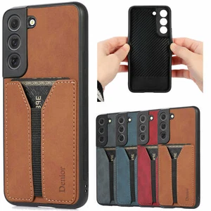 For Samsung Galaxy S22/S22+/S22 Ultra PU Leather Wallet Credit Card Holder Case - Picture 1 of 14