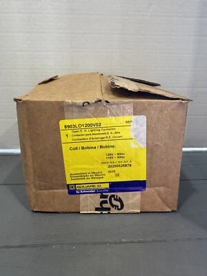 NEW IN BOX SQD LIGHTING CONTACTOR 8903LO1200V02*SHIPS SAME DAY UPS* - Image 1 of 3