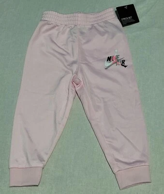 耐克 Air Jordan 浅粉色运动裤 学步儿童 女婴 尺码 18 个月 1 件套 — 第 1/4 张图片