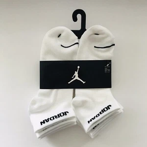 Air Jordan No Show Socks 6 Pack Kids' Shoe XJ0143-001 Size 5Y-7Y - Picture 1 of 6