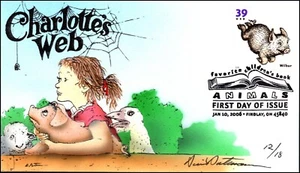 Scott 3988 39 Cents Wilbur David Peterman Hand Painted FDC 12 / 18 - Picture 1 of 2