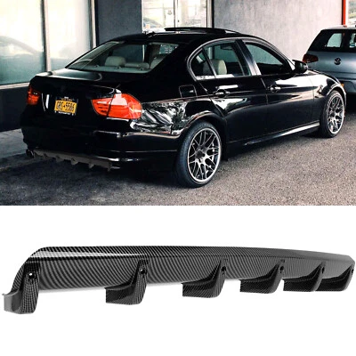Alerón labial difusor parachoques trasero de fibra de carbono para coche serie 3 E36 E46 E90 E92 Foto 1 de 4