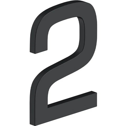 House Number 2 with Risers (E Series) - Matte Black Cover