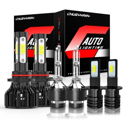 For Infiniti QX56 2005 2006 2007 - HID/LED Headlights+Fog Light Bulbs Kit Oty 6 - Image 1 of 4