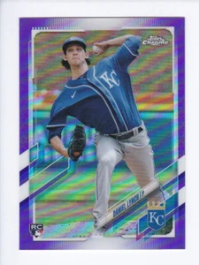2021 Topps Chrome Update #USC34 DANIEL LYNCH RC Rookie Card PURPLE REFRACTOR - Picture 1 of 2