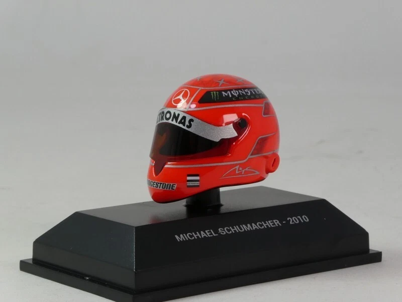 MBA-Sport Helmet Michael Schumacher Mercedes F1 2010 1/8 MS-MH-8-2010 - Immagine 1 di 3