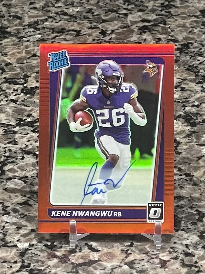 2021 Panini Donruss Optic Kene Nwangwu Red /75 On Card Auto - Image 1 of 2