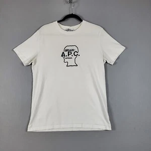 APC x Brain Dead T-Shirt Size White T-shirt Embroidery Logo - Imagen 1 de 13