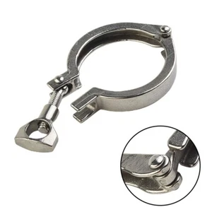 Trébol sanitario de acero inoxidable con tres abrazaderas de 2" para brida de virola OD SUS316 de 64 mm - Imagen 1 de 9