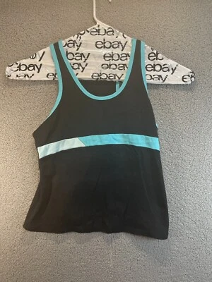 G.W. Camiseta sin mangas de ejercicio deportiva para mujer azul elástica espalda deportiva talla L Foto 1 de 4