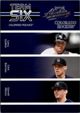 2005 Absolute Memorabilia Team Six #31 Colorado Rockies /100
