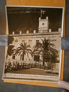Photo 39-45 guerre presse Ecole de la marine Allemande bord de la Méditerranée - Imagen 1 de 2