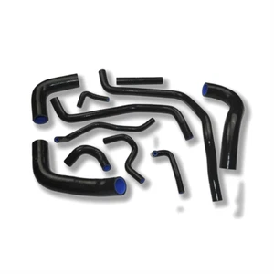 Black Silicone Radiator Hose Pipe Kit For Suzuki Swift 1.5 MK4 M15 M16 2004-2010 - Picture 1 of 3