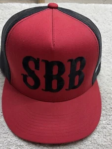 Sombrero Suck Bang Blow Motocicleta Snap Back Malla Rojo Murrell’s Inlet S.C NUEVO - Imagen 1 de 7