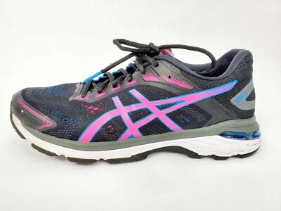 Zapato para correr Asics GT-2000 7 para mujer - talla 9,5 - rosa/azul/negro - usado en excelente estado Foto 1 de 4