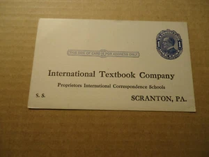 Werbepostkarte International Lehrbook Co Karte SCRANTON PA um 1930 - Bild 1 von 2