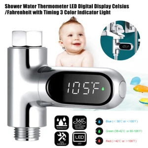 LED Digital Shower Bath Temperature Display Water Thermometer Monitor NEW - Picture 1 of 19