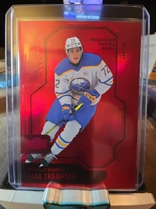 Tage Thompson 11/100 Red Precious Metal Gems 2024-25 Skybox Metal Universe - Picture 1 of 4