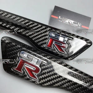 Cubiertas de emblemas de fibra de carbono seca para: Nissan Skyline R35 GTR 2015+ - Imagen 1 de 3
