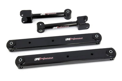 UMI Performance 402118-B Rear Lower & Upper Control Arm Kit 1964-67 GM A-Body Bl Foto 1 de 3