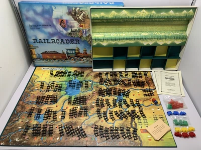 Railroader Board Game Waddington's Game, Vintage 1963 Edition 100% Complete Set - Image 1 of 4