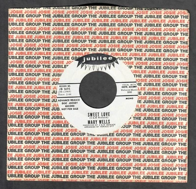 Mary Wells 1970 Jubilee pROMo 45rpm "Sweet Love" NM XO Mono & Stereo - Image 1 of 4