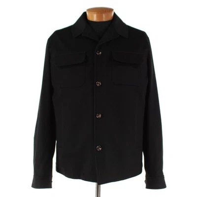 Kired Kiton NWD Furat Wool Overshirt / Shirt Jacket Size 54 (XL US) In Black - Image 1 of 4