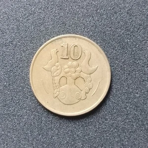 1991 Cyprus 10 Cents Coin A dove holding an olive twig  KM56.3 - Picture 1 of 2