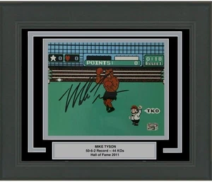 FRAMED Autographed/Signed MIKE TYSON Punchout Nintendo 8x10 Photo Hologram COA - Picture 1 of 1