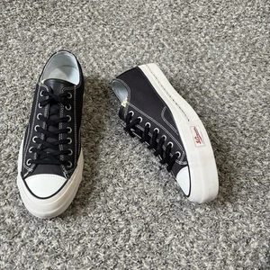 Visvim SKAGWAY LO Para hombres Talla 10 Negro Plataforma Moda Tenis Zapatos Excelente - Imagen 1 de 10