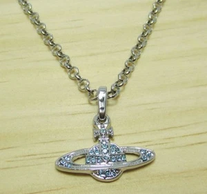 Vivienne Westwood Blue and Silver Necklace - Picture 1 of 2