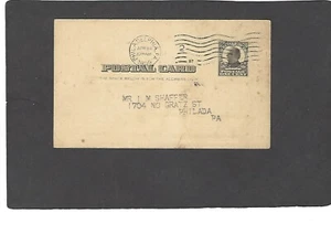 UX19 1c McKINLEY POSTAL CARD-USED-1909 PHILA ENCAMPMENT #2,KNIGHT HOSPITALLERS - Picture 1 of 2