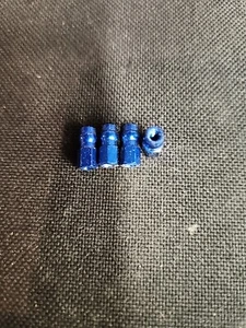 Soportes de choque asociados 4 piezas azul anodizado usado - Imagen 1 de 1