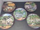 Lot of 5 Charles Wysocki's "Peppercricket Grove" 1993 8" Plate Collection