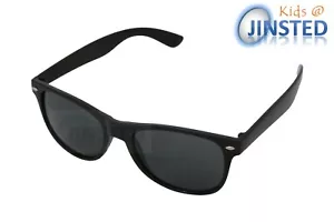 Childrens Black Frame Sunglasses Kids Childs Sunnies UV400 Cool KR004 - Picture 1 of 3