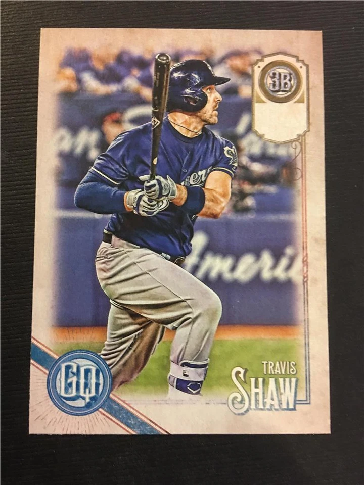 2018 Topps Gypsy Queen Missing Team Nameplate #154 Travis Shaw Brewers - Image 1 of 1
