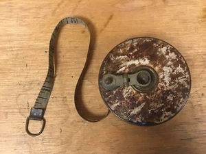 1900s Victorian Brass Cricketers Tape measure - brass winding mechanism - Picture 1 of 3