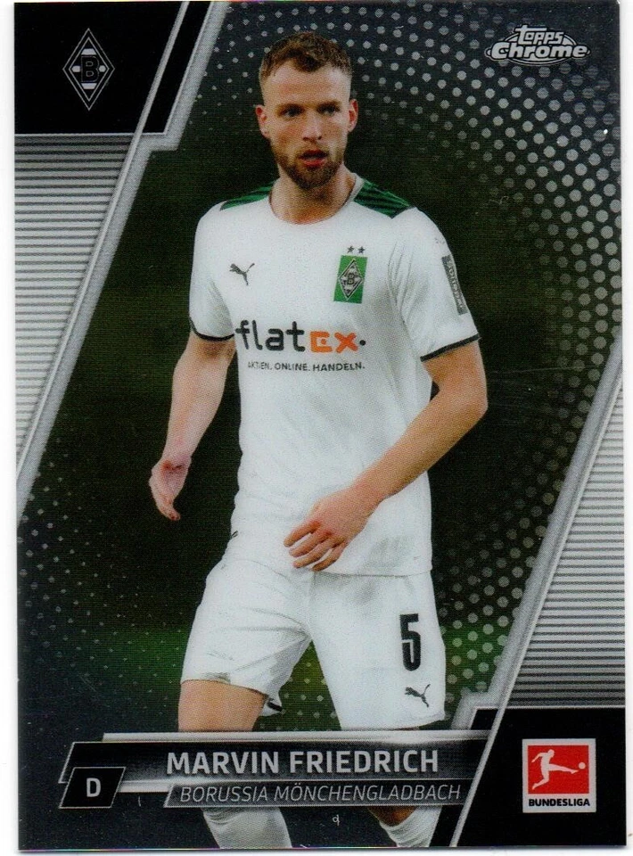 2021-22 Topps Chrome Bundesliga #14 Marvin Friedrich Borussia Monchengladbach - Image 1 of 1