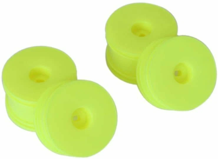 Kyosho Wheel Set  Fluorescent Yellow/Inferno MP9  RC Parts MBH002KY - Image 1 of 1