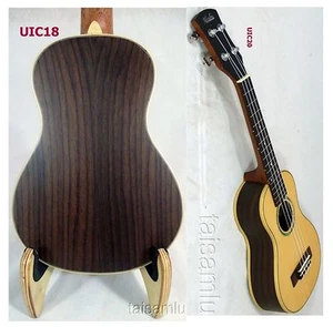 Alulu Solid Spruce and Solid Indian Rosewood Concert Ukulele Hard Case UIC18-24 - Picture 1 of 26