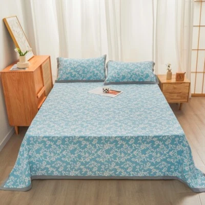 Towel Blanket Cotton Quilt Summer Blanket Breathable Absorbent Thin Quilt Sheet - Image 1 of 4