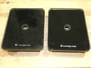 2 Genuine Cambridge Audio Glass Bases For Minx Min 20 21 & 22 Loudspeaker Stands - Picture 1 of 2