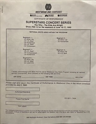 The WHO Superstar Concert Series LIVE Radio Show 3xLP The Kids Are Alright + CUE - Image 1 of 4