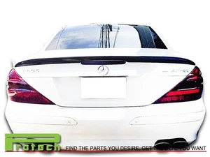 SL63 AMG Carbon Fiber Trunk Spoiler Lip 2003-2011 MB R230 SL350 SL550 SL55 SL65 - Picture 1 of 3